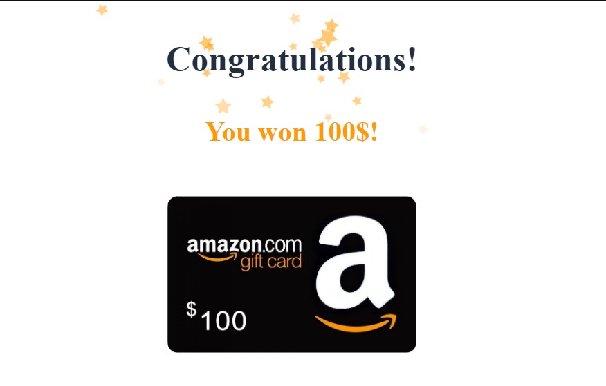 Congratulations You Won 100 Pop Ups Scam How To Remove 100 Amazon Gift Card Browser Redirects Adware Guru