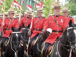 RCMP on march