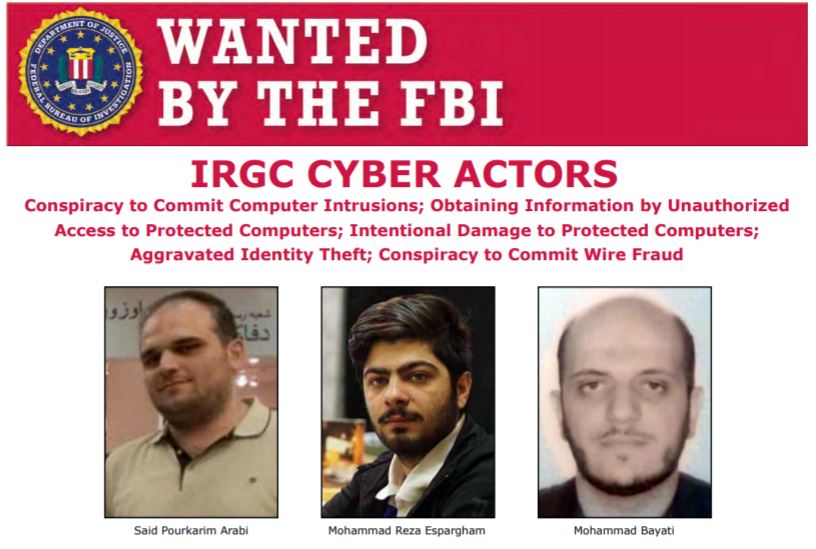 three Iranian hackers
