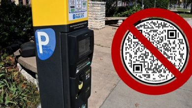 Fake QR codes on parking