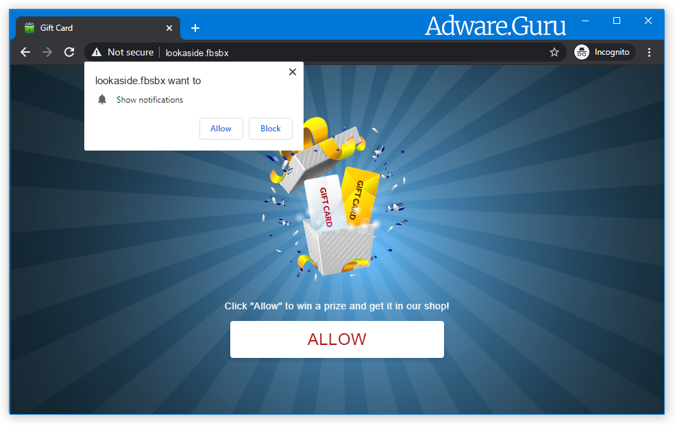 Remove Lookaside.fbsbx pop-up ads (Virus Removal Guide) - Adware Guru