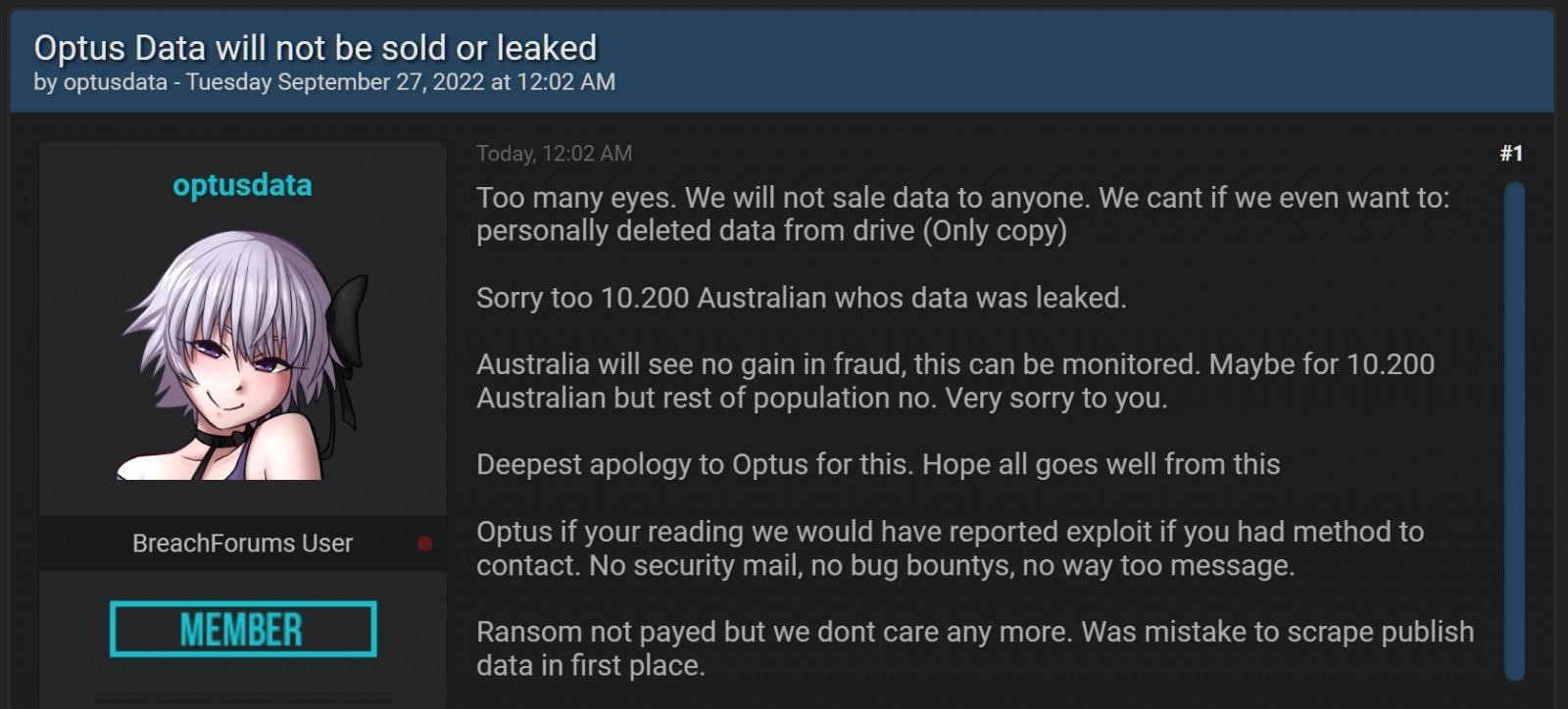 Hacker broke into Optus 