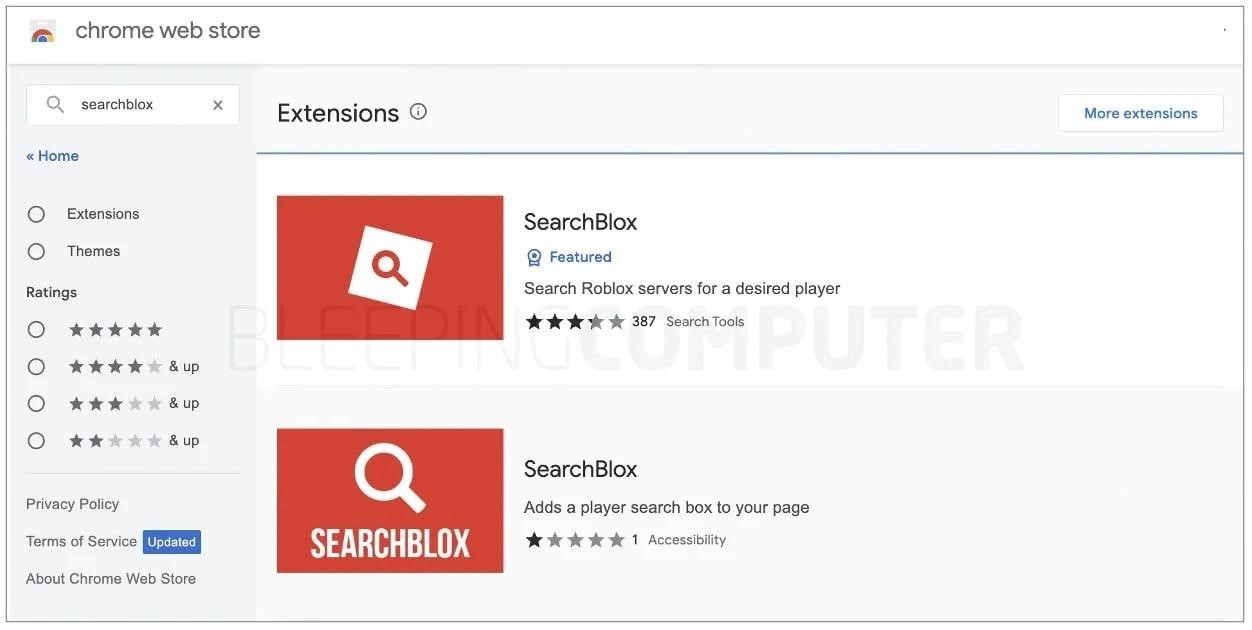 Roblox chrome extension with backdoor