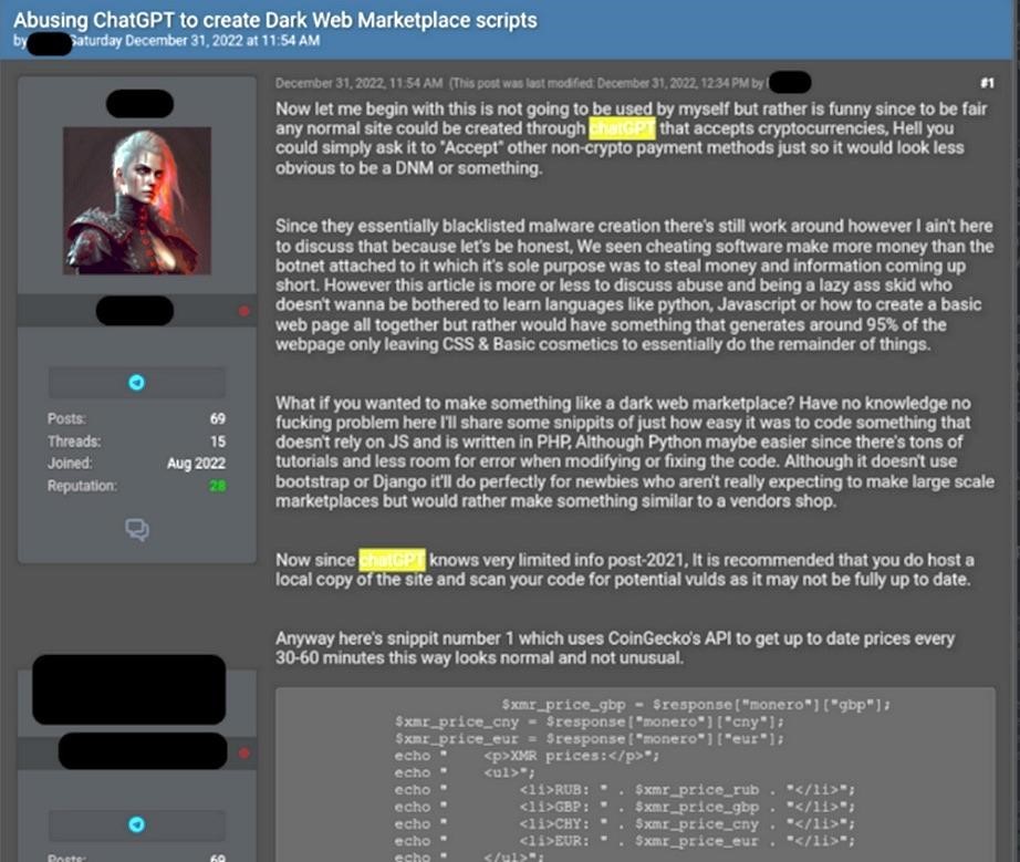 Amateur hackers use ChatGPT