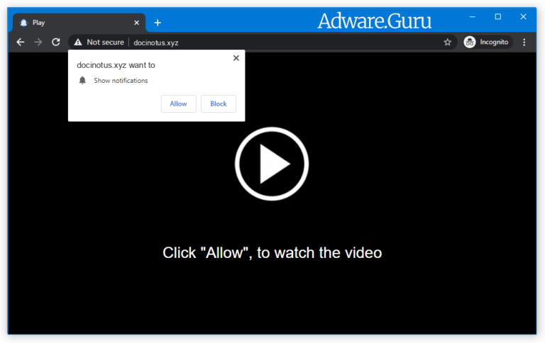 Remove Docinotus.xyz pop-up ads (Virus Removal Guide) - Adware Guru