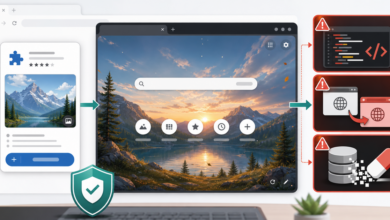 Chrome wallpaper extension adware redirects and storage wipe warning