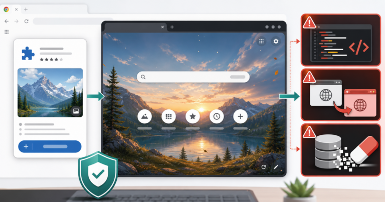 Chrome Wallpaper Extensions Used for Adware Redirects and Storage Wipes