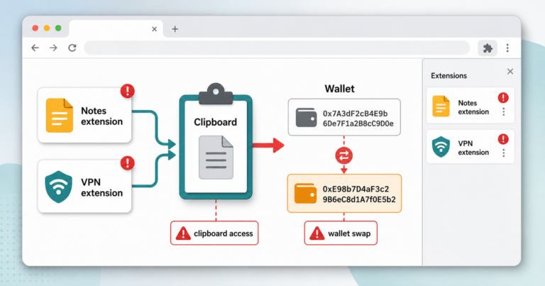 Clipboard-Stealing Browser Extensions Can Swap Wallet Addresses